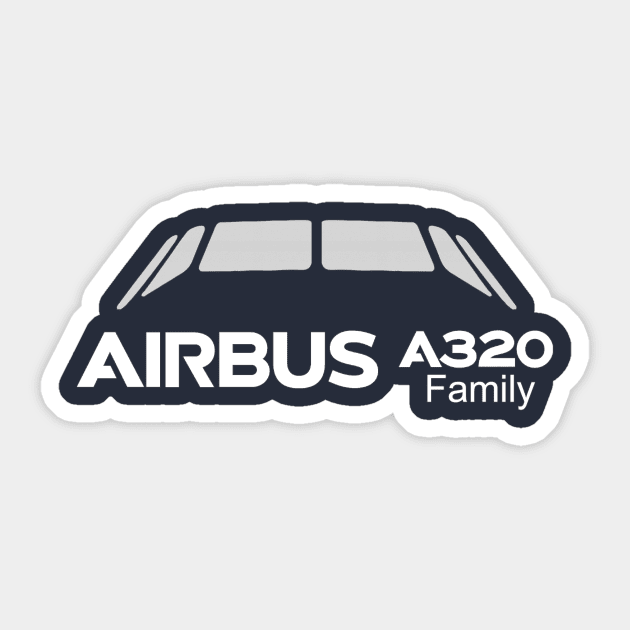 A320 Family Sticker by Caravele